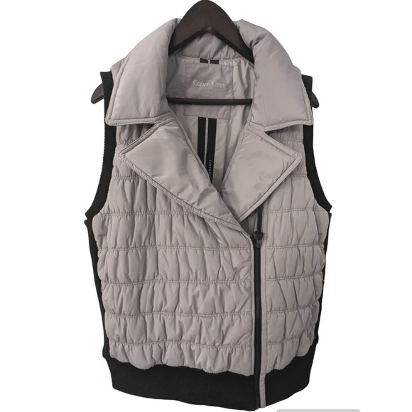 Calvin Klein Jackets & Blazers - Calvin Klein Women's Performance Gray Puffer Winter Quilted Vest Size X-Large